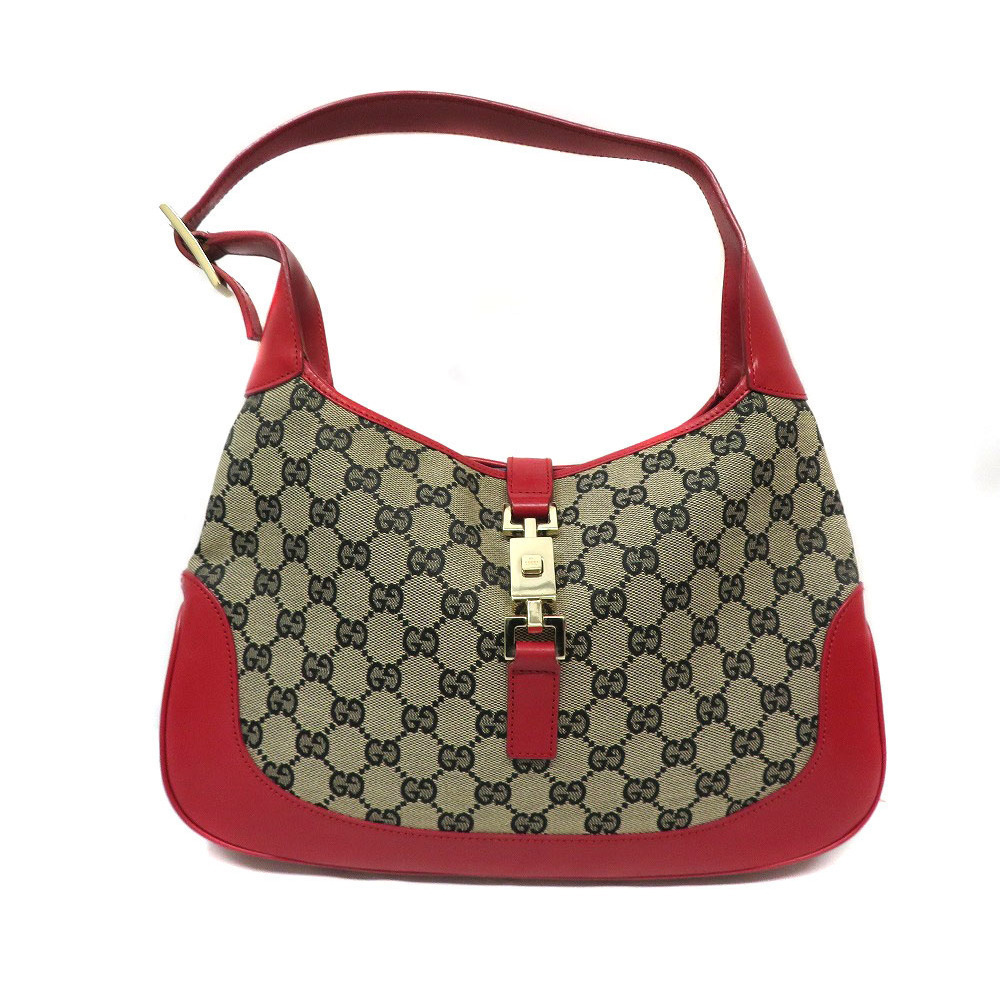 Gucci One Shoulder Hobo Bag Red